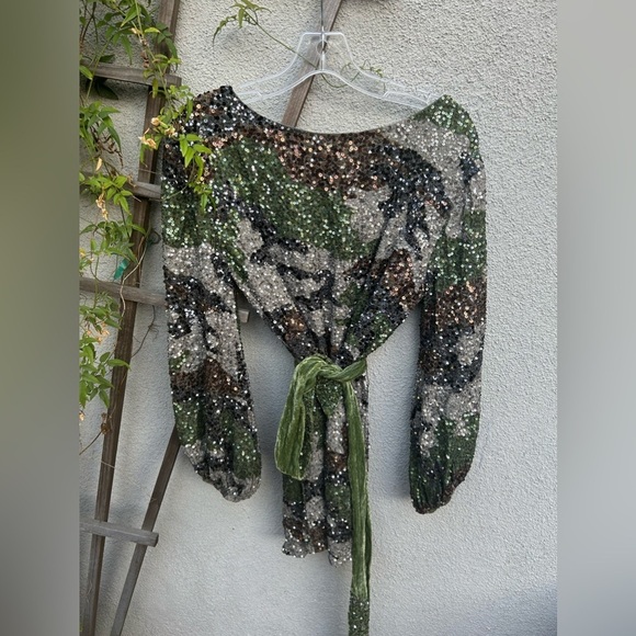 ❌SOLD❌Retrofete Grace Camo Sequin Mini Dress - Picture 7 of 8